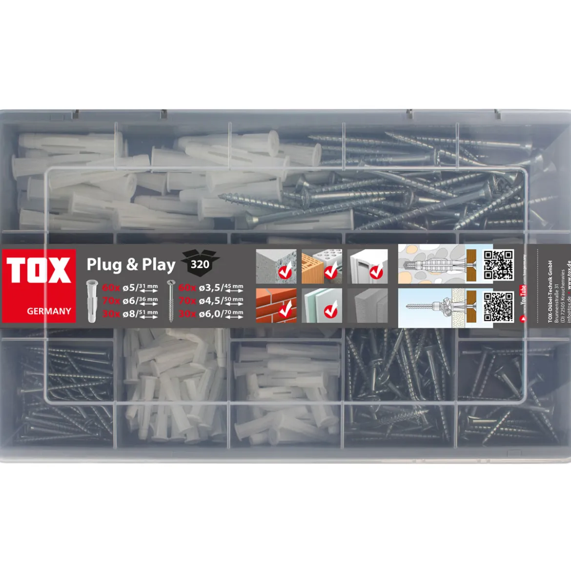 TOX Sortimentsbox Plug und Play