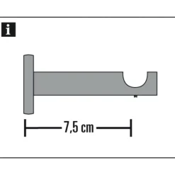 Träger 1lfg offen Memphis 16mm schwarz