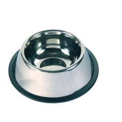 Trix Edelstahl-Langohrnapf 0,9lDm. 25cm m. Gummiring