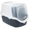 Trix Katzentoilette Vico Open Top40x40x56cm blaugrau/weiss