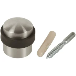 Türstopper mit Schraube und Dübel Edelstahl gebürstet Höhe 30 cm