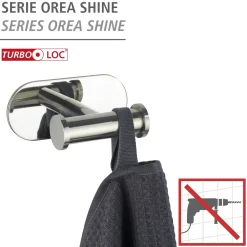 Turbo-Loc Wandhaken Duo Orea Shine Edels
