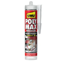 UHUMontagekleber Poly Max Sofort Power transparent 300 g