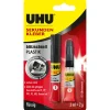 UHUSekundenkleber Plastik 2 g und 3 ml