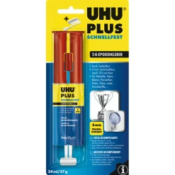 UHUZwei-Komponenten-Klebstoff plus schnellfest Doppelkammerspritze 27 g