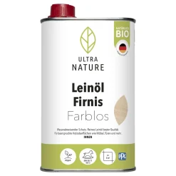 Ultra Nature Leinöl Firnis Farblos 0.5 L