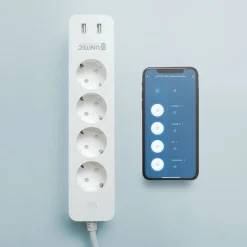 Unitec WIFI Steckdosenleiste Smart 4fach inkl 2xUSB weiß
