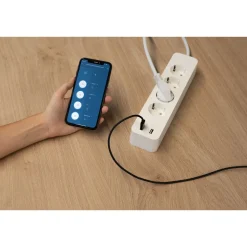Unitec WIFI Steckdosenleiste Smart 4fach inkl 2xUSB weiß