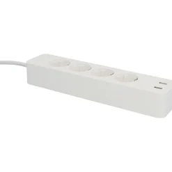 Unitec WIFI Steckdosenleiste Smart 4fach inkl 2xUSB weiß