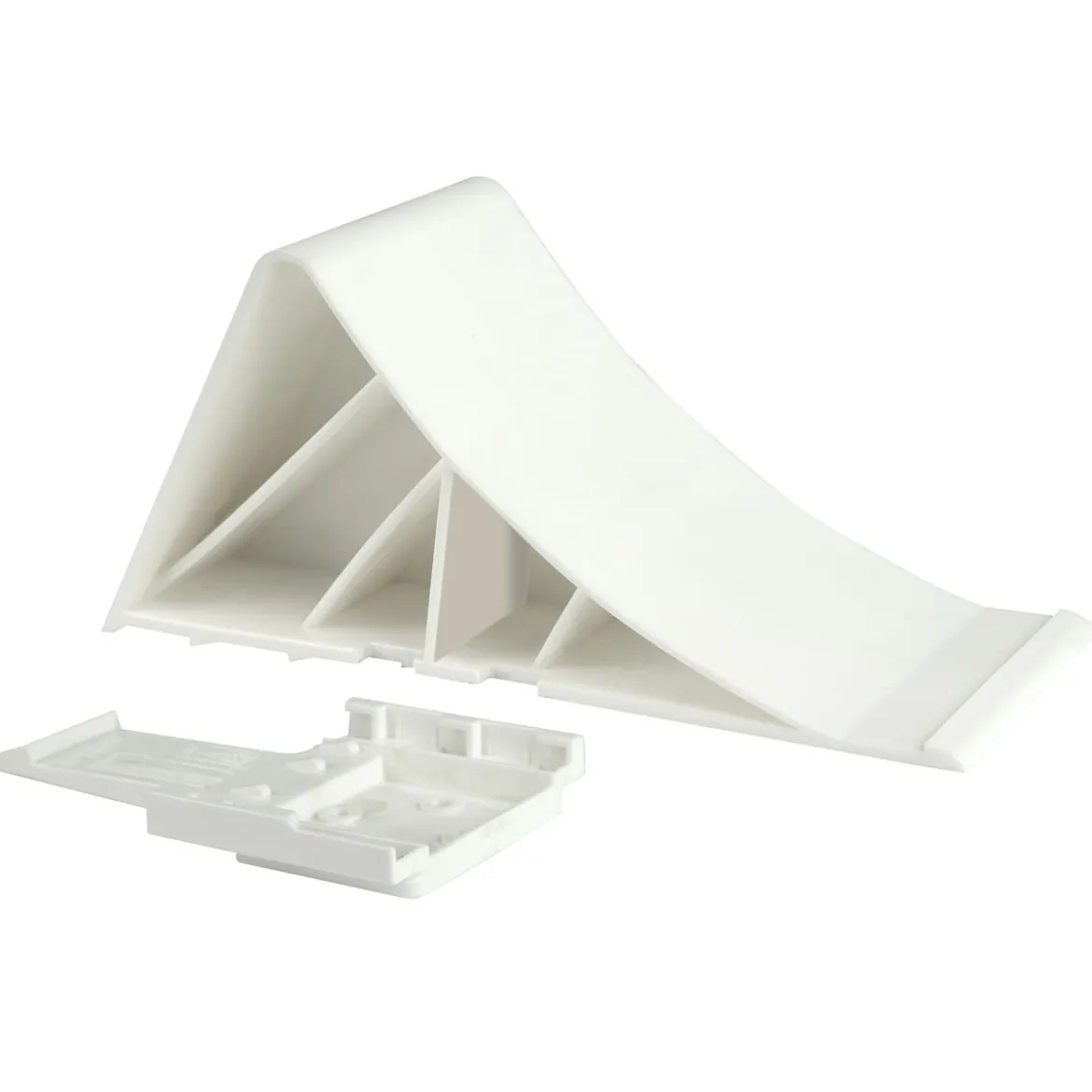Unterlegkeil m. Halter weiss