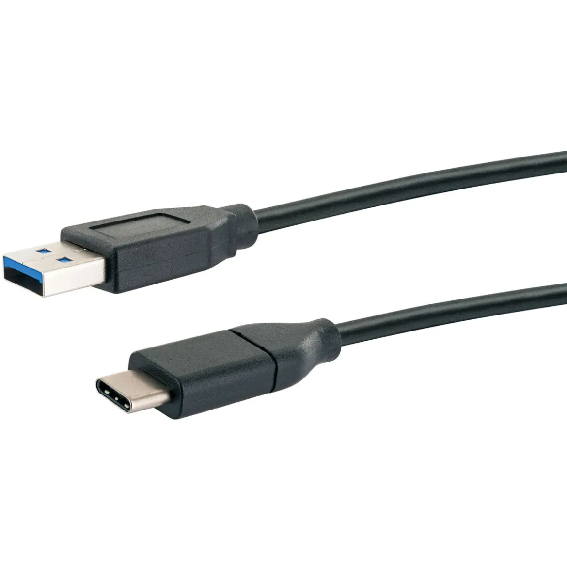 USB 3.1 Adapterkabel C St. - USB 3.0 ASt. 1m sw