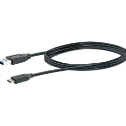 USB 3.1 Adapterkabel C St. - USB 3.0 ASt. 1m sw
