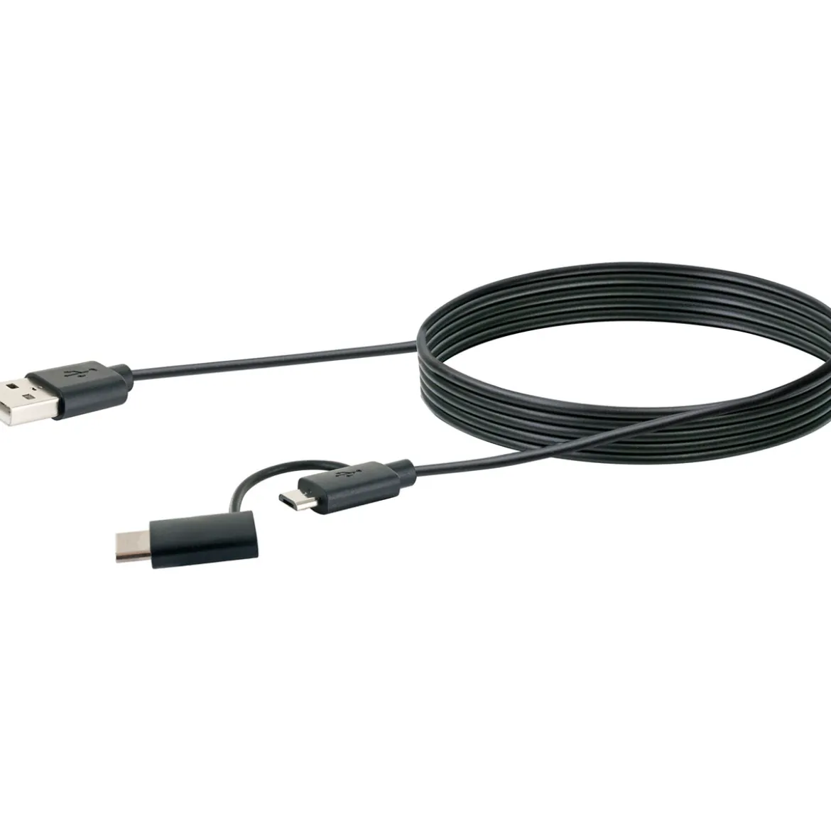 USB 3.1 A-kabel C St./2.0 Micro B St -2.0 A St. 1m sw