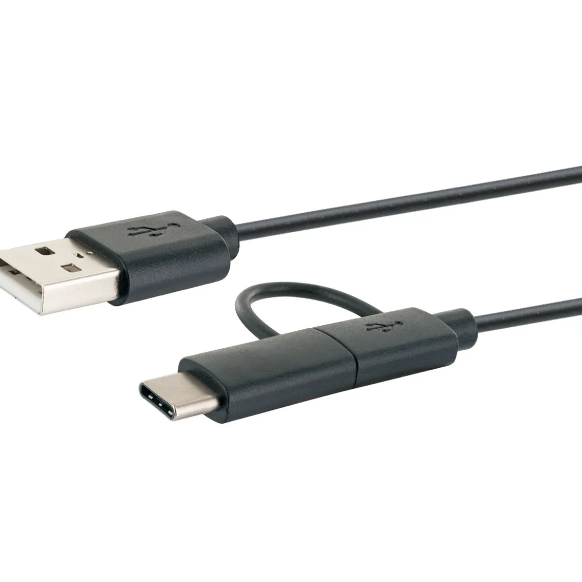 USB 3.1 A-kabel C St./2.0 Micro B St -2.0 A St. 1m sw