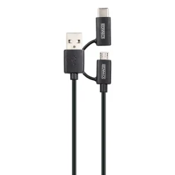 USB 3.1 A-kabel C St./2.0 Micro B St -2.0 A St. 1m sw