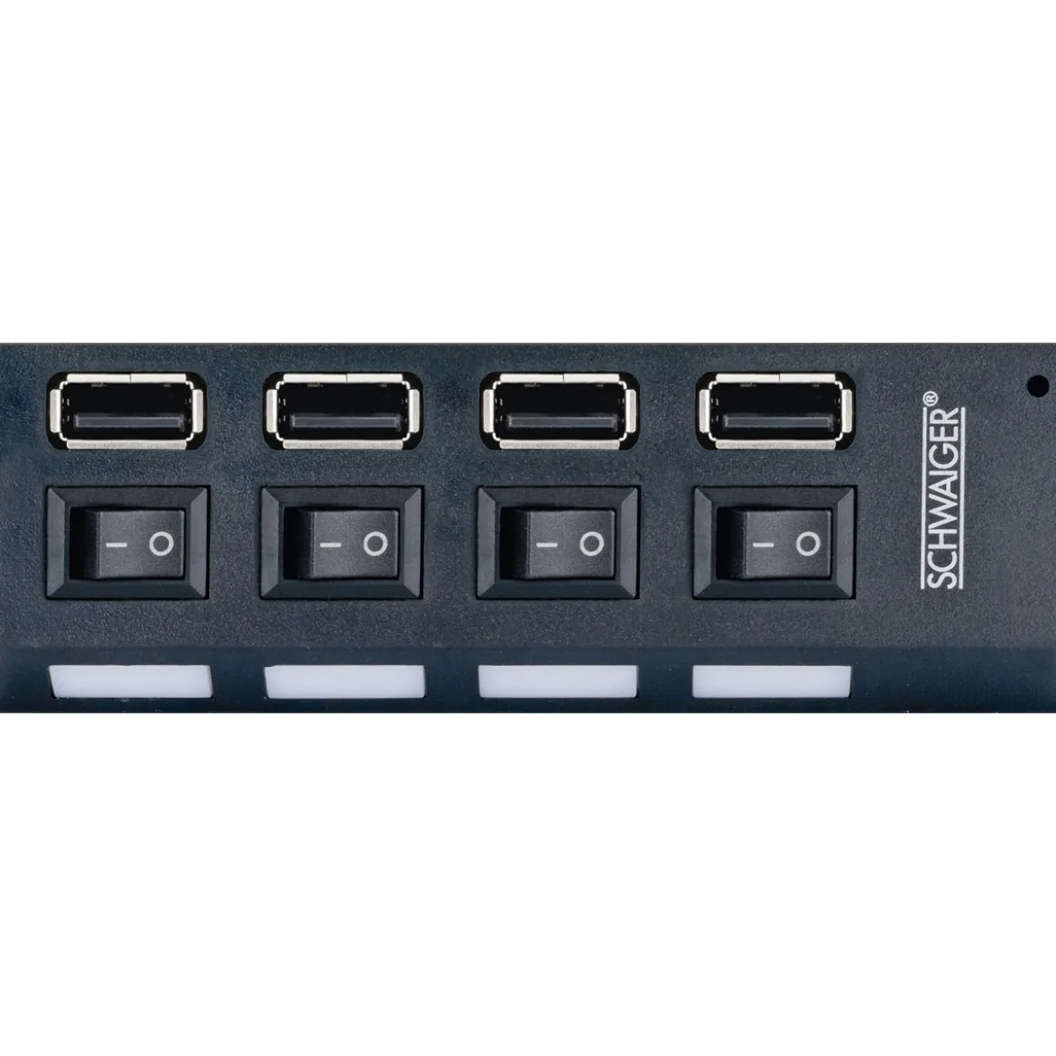 USB 2.0 HUB 4fach schwarz