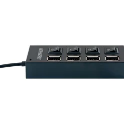 USB 2.0 HUB 4fach schwarz