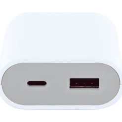 USB Ladeadapterverlaengerung 2,5m1xUSB-A 1xUSB-C weiss/grau