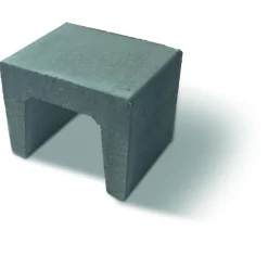 U-Stein-Ecke anthrazit 40/40/40 cm