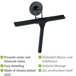 Vacuum-Loc Bad- u.Duschabzieher schwarz