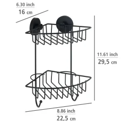Vacuum-Loc Eckregal 2 Eta. Bari schwarz