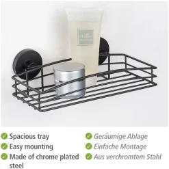 Vacuum-Loc Wandablage schwarz