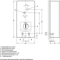 Vaillant elekt. Durchlaufe. VEDE 18/8PRO18kw
