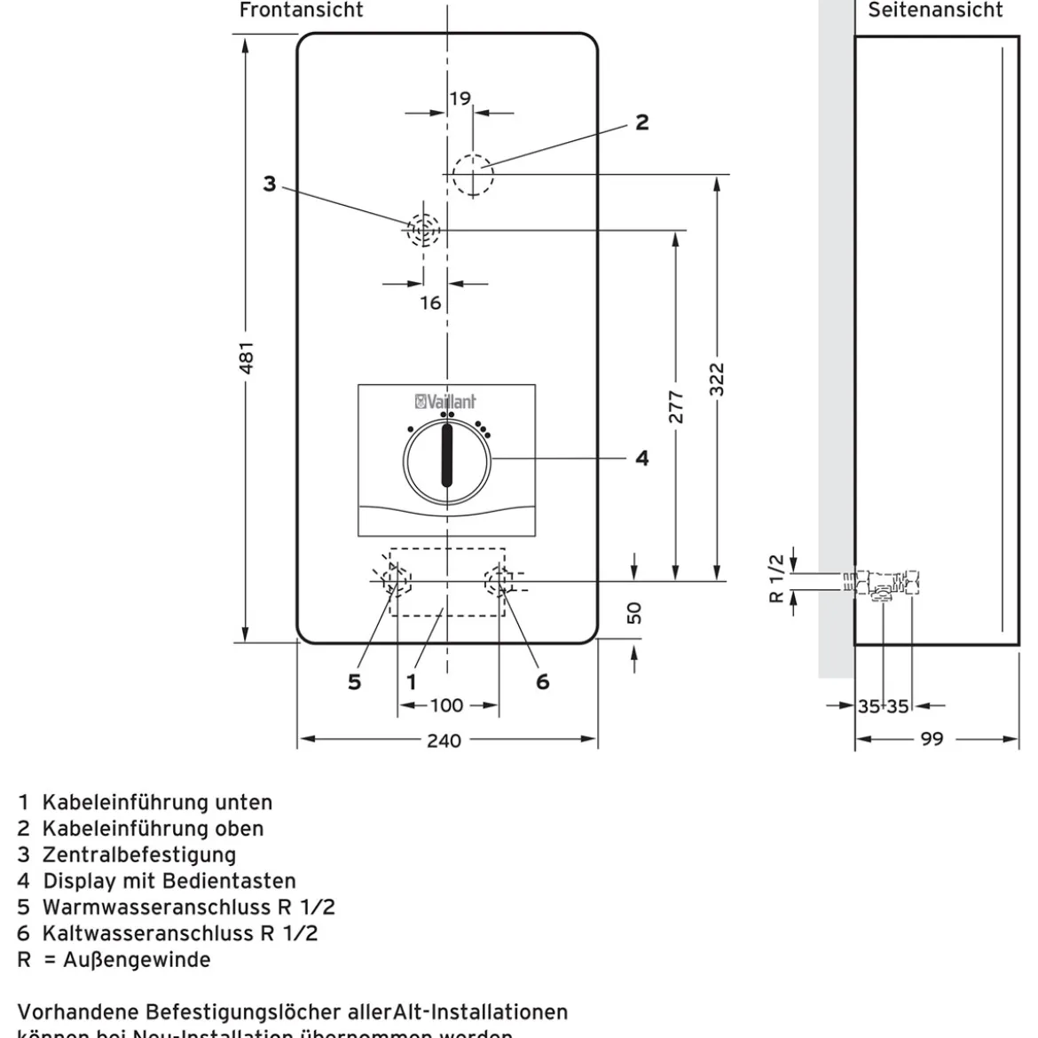 Vaillant VED pro E 21/8 elektr.Durchlauferhitzer