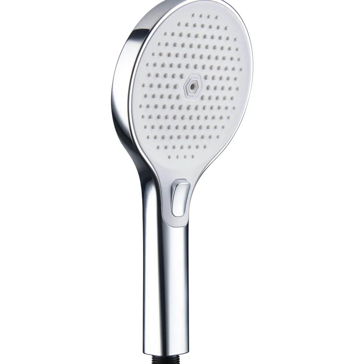 Valblue Handbrause Deba weiss chrom Nebelstrahltechnik Anti-Kalk
