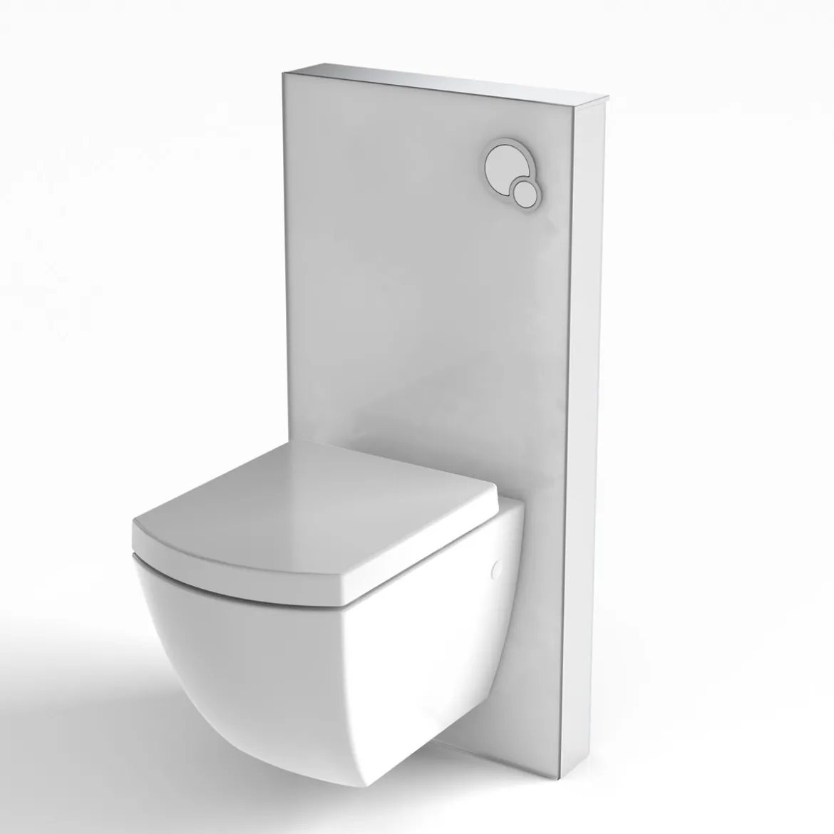 Valblue Spülrandloses Wand WC-Set 3- teilig eckig