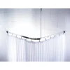 Valblue Universal-Vorhangschiene Bruck, ca. 90x90x90 cm, Farbe: Chromfarben glänzend