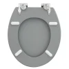 Valblue WC-Sitz Cement Betonoptik MDF-Holzkern Absenkautom. Metallscharn.