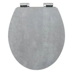 Valblue WC-Sitz Cement Betonoptik MDF-Holzkern Absenkautom. Metallscharn.
