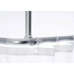 ValblueDeckenstütze für 25 mm Duschgestänge 55 cm eloxal Aluminium