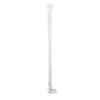 ValblueDeckenstütze für 25 mm Duschgestänge 55 cm weiß Aluminium