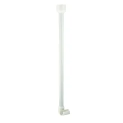ValblueDeckenstütze für 25 mm Duschgestänge 55 cm weiß Aluminium