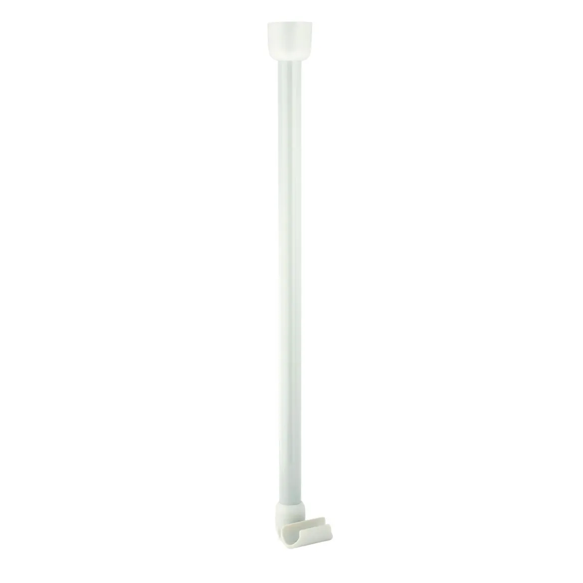 ValblueDeckenstütze für 25 mm Duschgestänge 55 cm weiß Aluminium