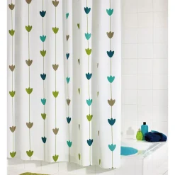 ValblueDuschvorhang Folie ca 180 x 200 cm Lilia multicolor