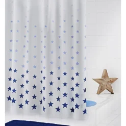ValblueDuschvorhang Stella Folie 180 x 200 cm blau