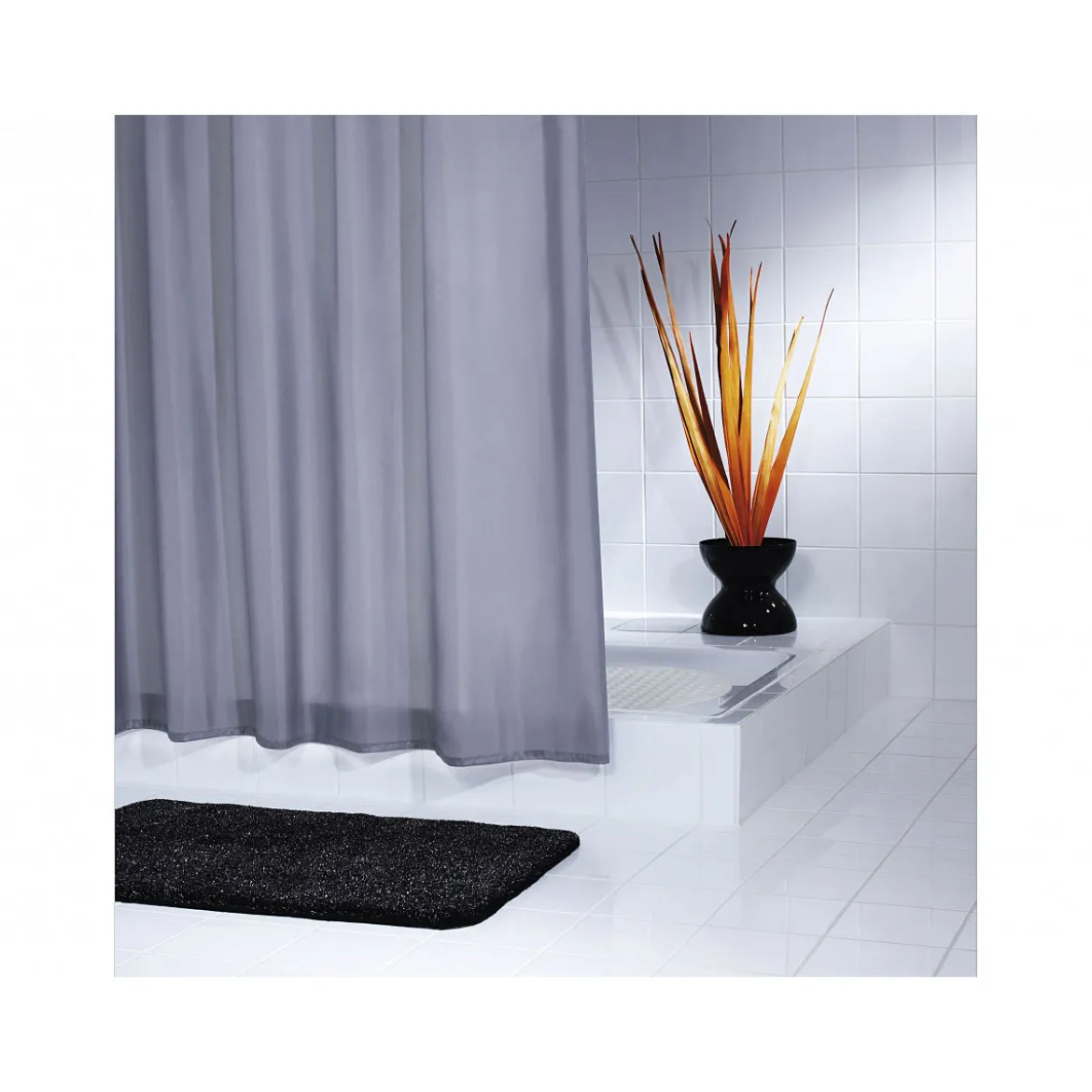 ValblueDuschvorhang Textil 180 x 200 cm weiß