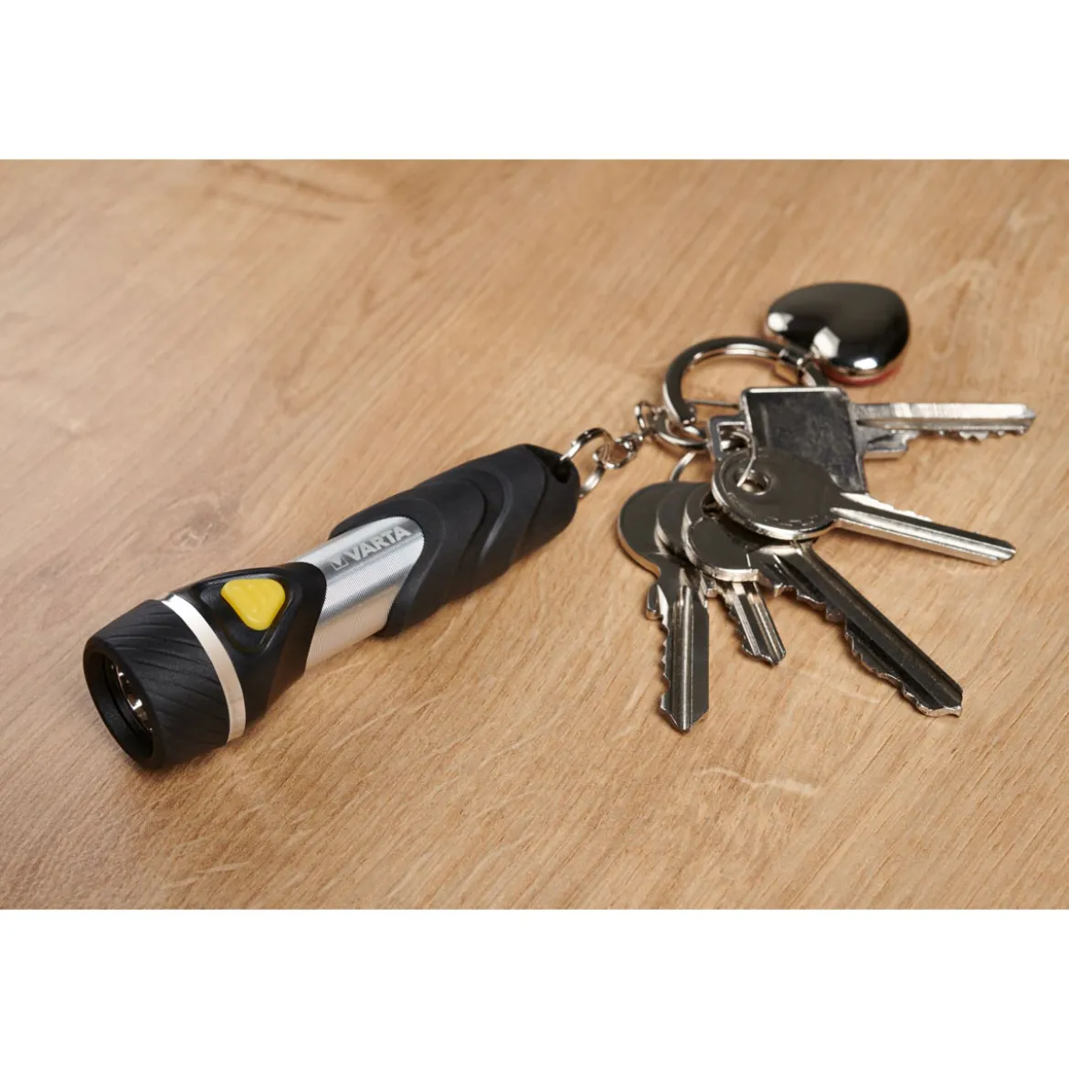 Varta LED-Taschenlampe Day Light Key Chain Light mit Batterien schwarz