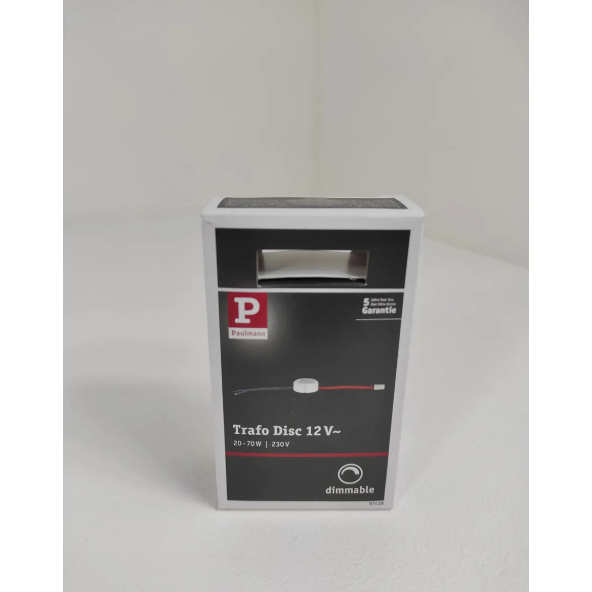 VDE Disc Elektronic Trafo built-in 20-70W 230/12V 70VA weiss