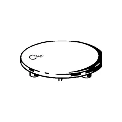 Viega Tempoplex Abdeckkappe 115mm verchromt mit 3 Aufsteckpunkten