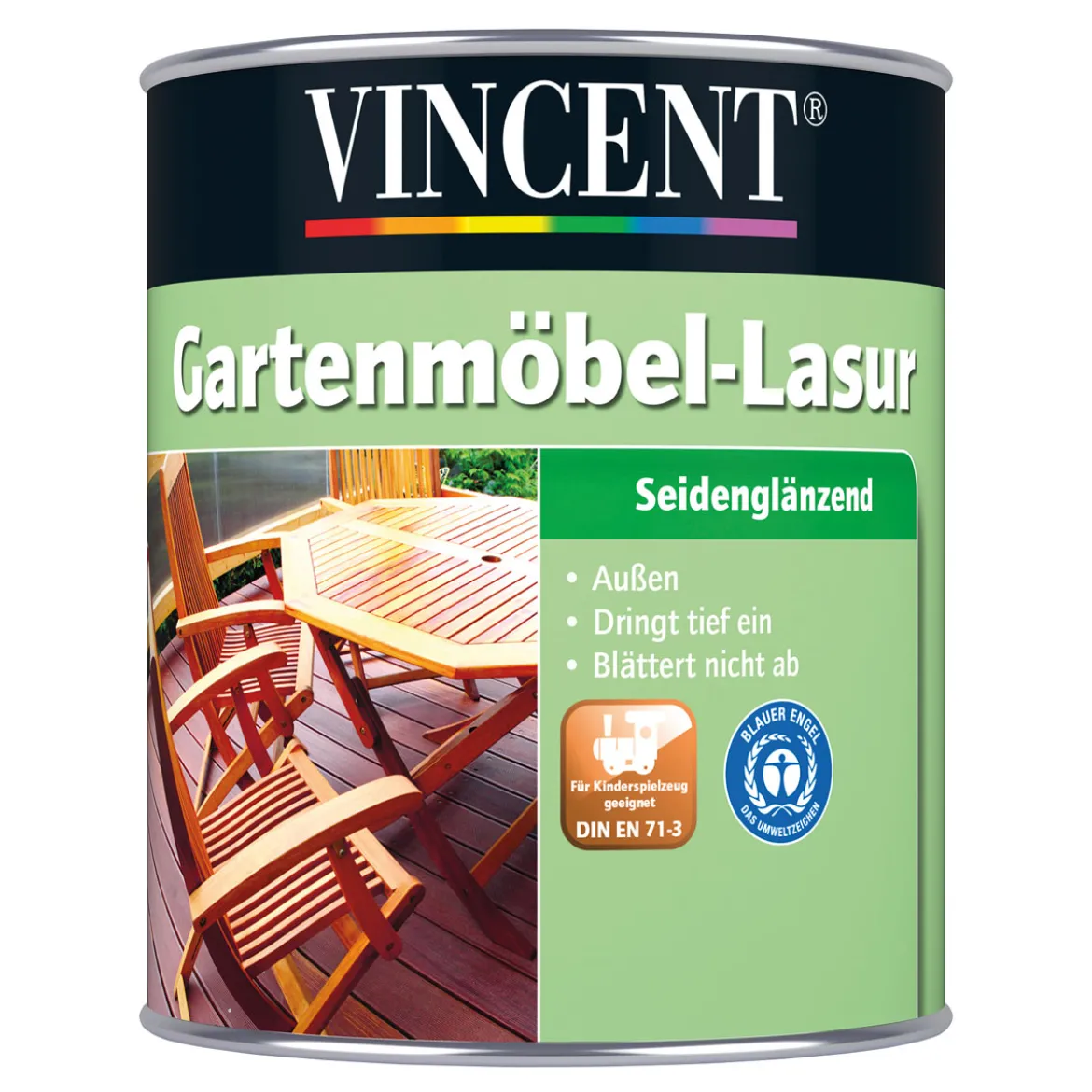 Vincent Gartenmöbel-Lasur Teak 0,75 L