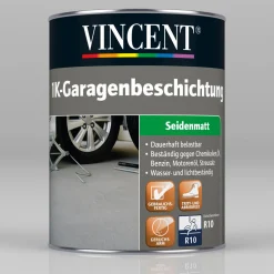 Vincent 1K-Garagen-Beschichtung silbergrau 2,5 L