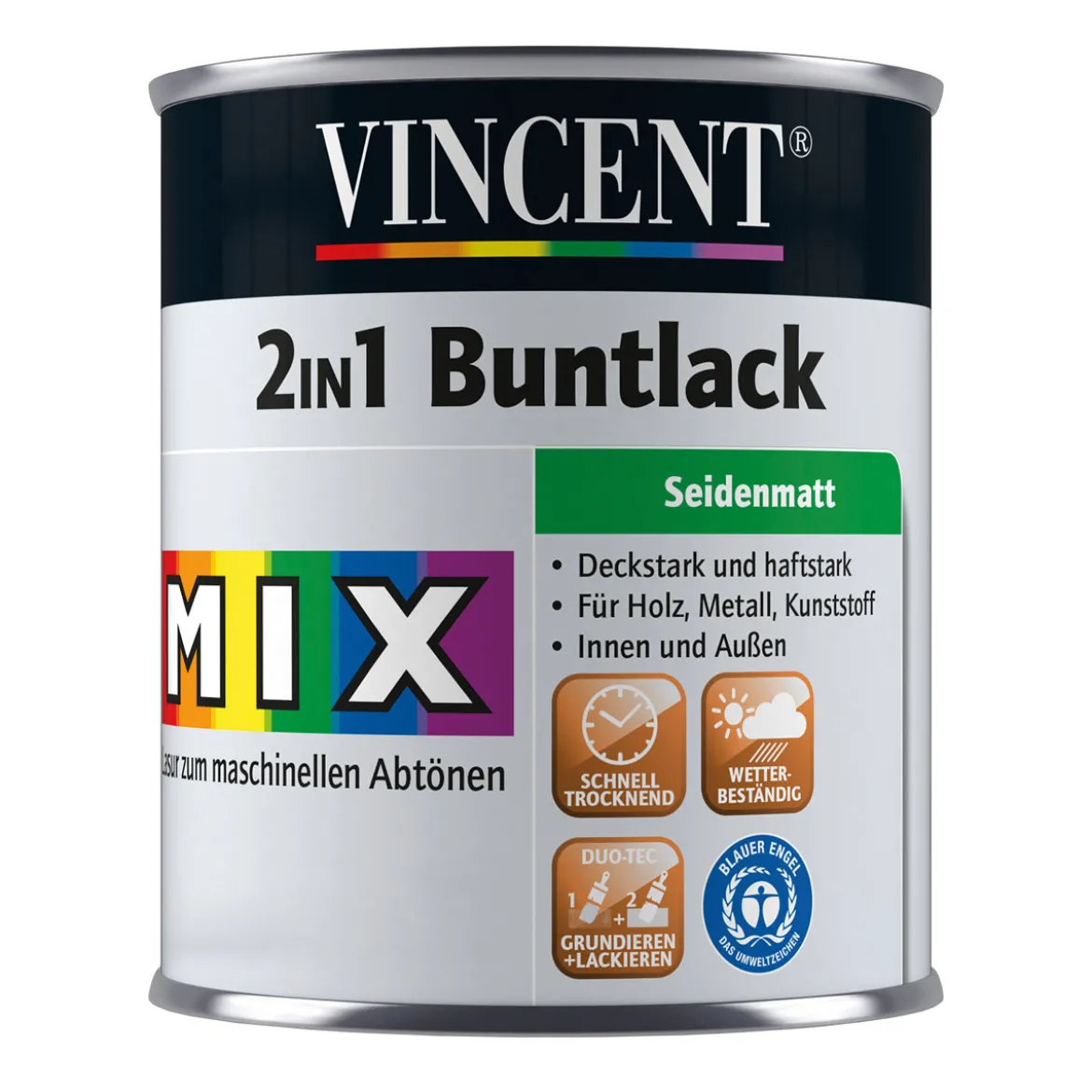 VincentLack 2in1 Buntlack Mix it seidenmatt 2,5 l