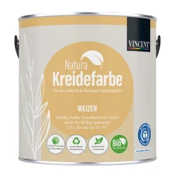 VincentNatura Kreidefarbe Weizen matt 2,5 L
