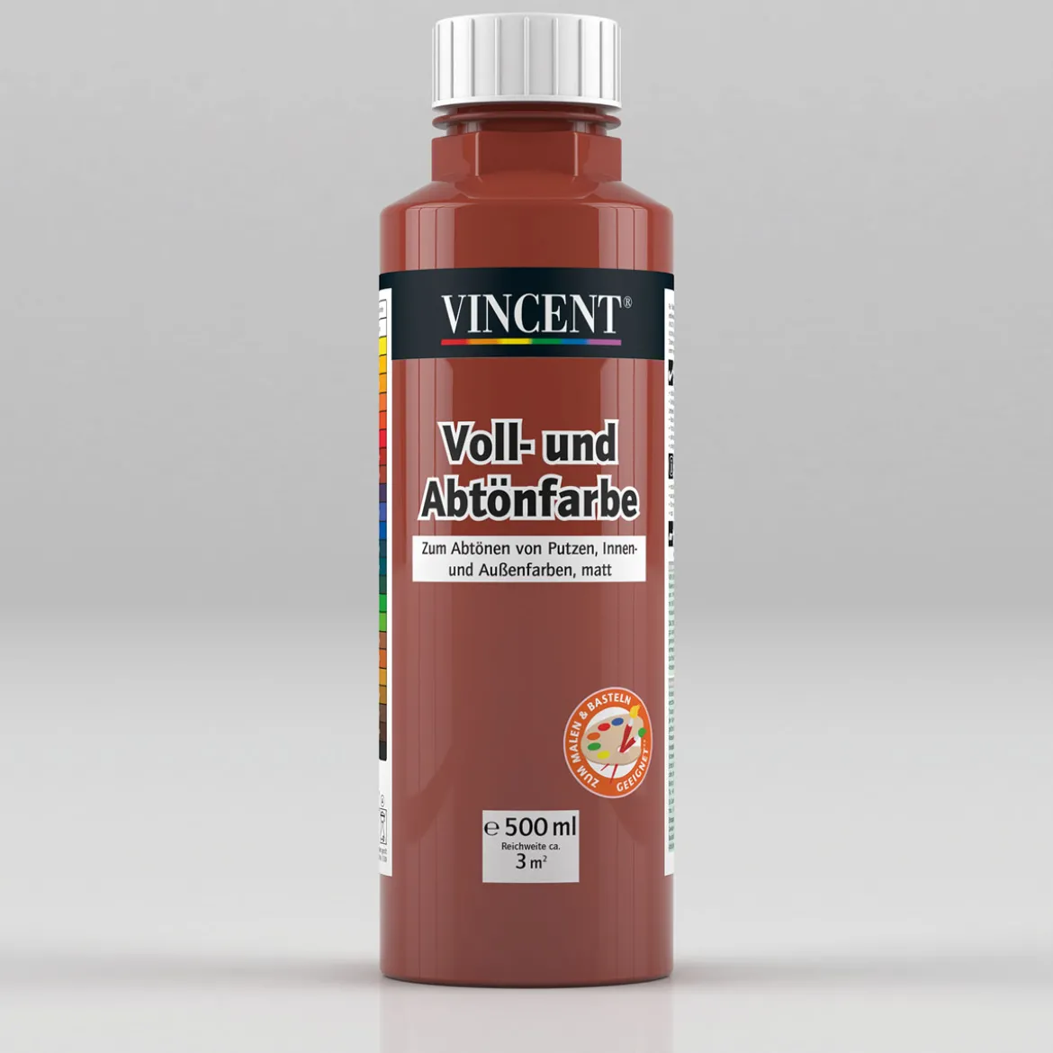 Vincent Voll- und Abtönfarbe bordeauxrot 0,5 L