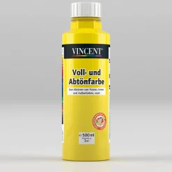 Vincent Voll- und Abtönfarbe gelb 0,5 L