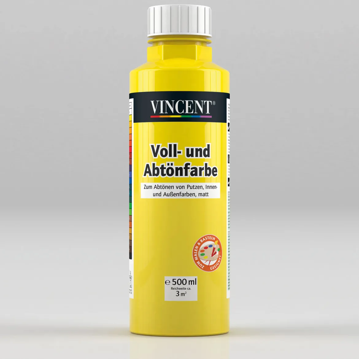Vincent Voll- und Abtönfarbe gelb 0,5 L